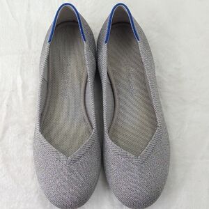 Rothy's The Flats with Metalic Silver